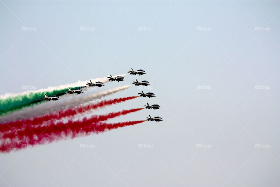 Frecce tricolori: Italian air force aerobatic display team