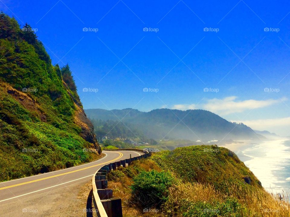 Scenic view of oregon coast
