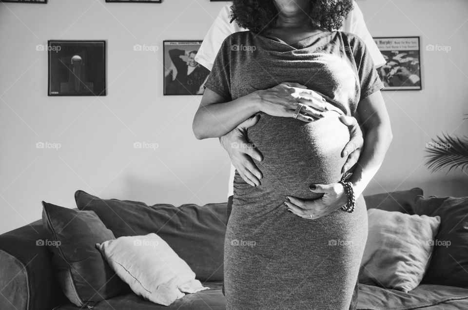 Me pregnant with Lansana