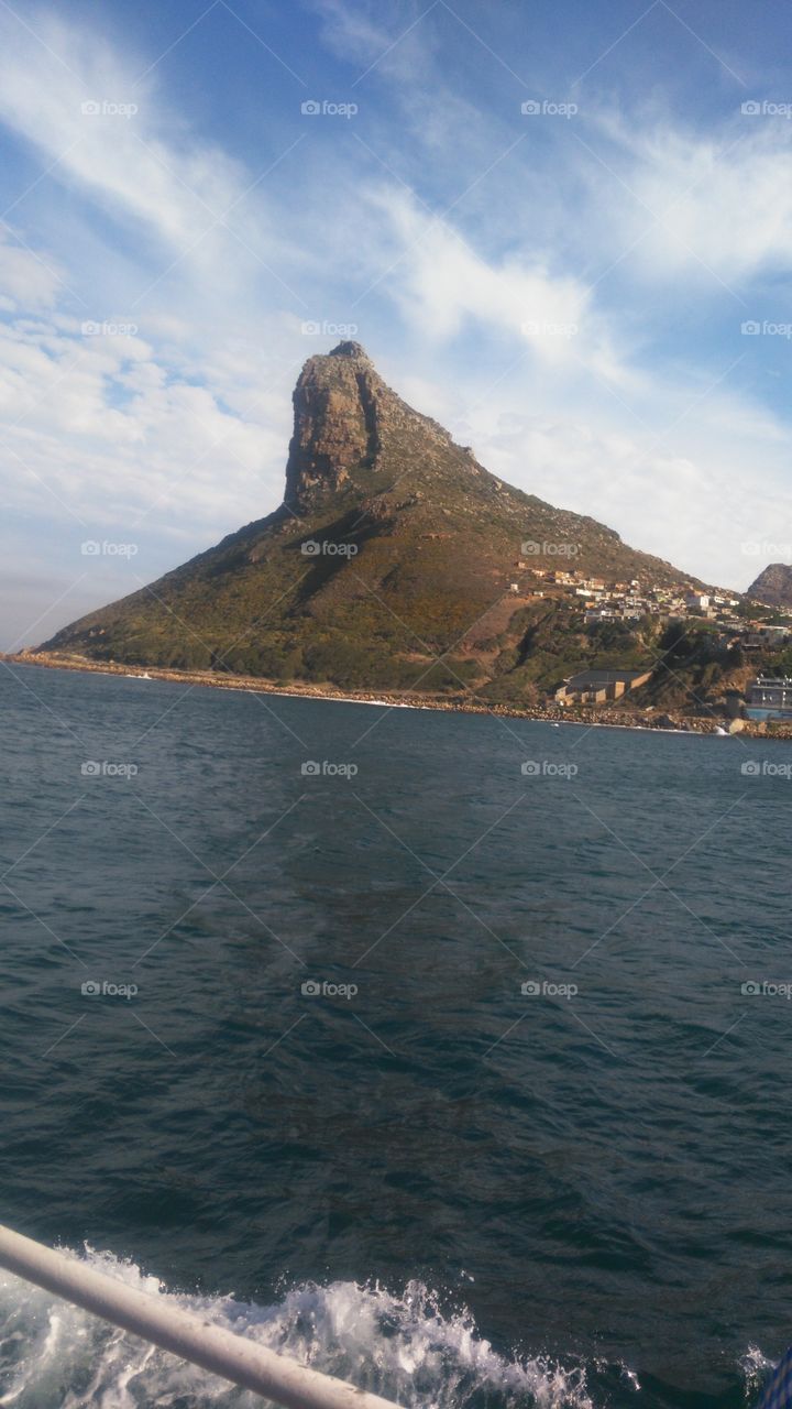 An unknown mountain in Atlantic, Capetown