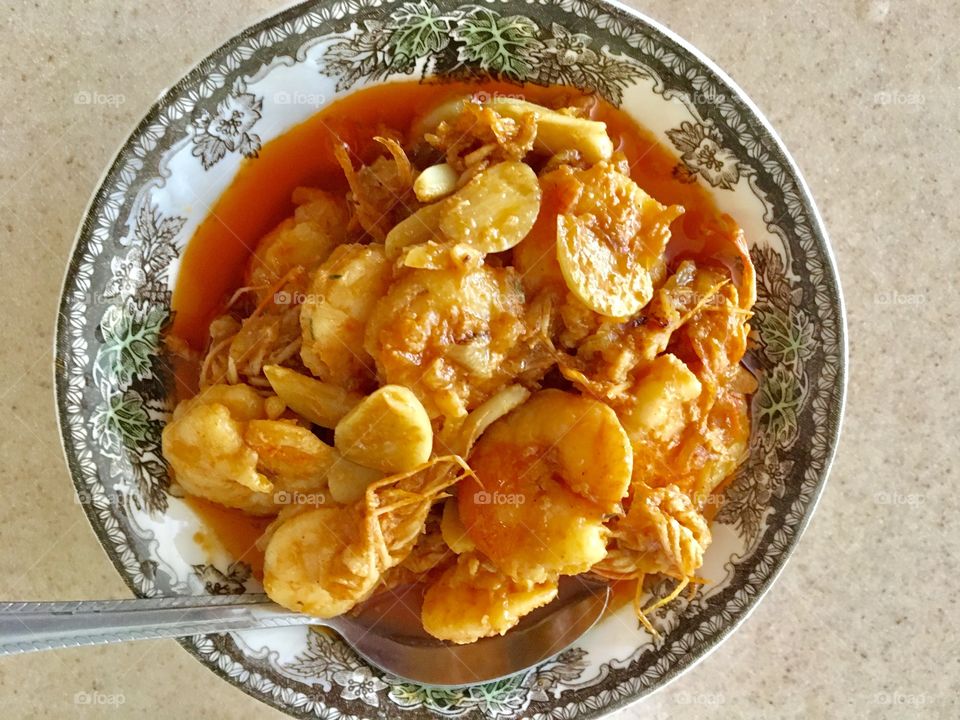 Curry shrimp 