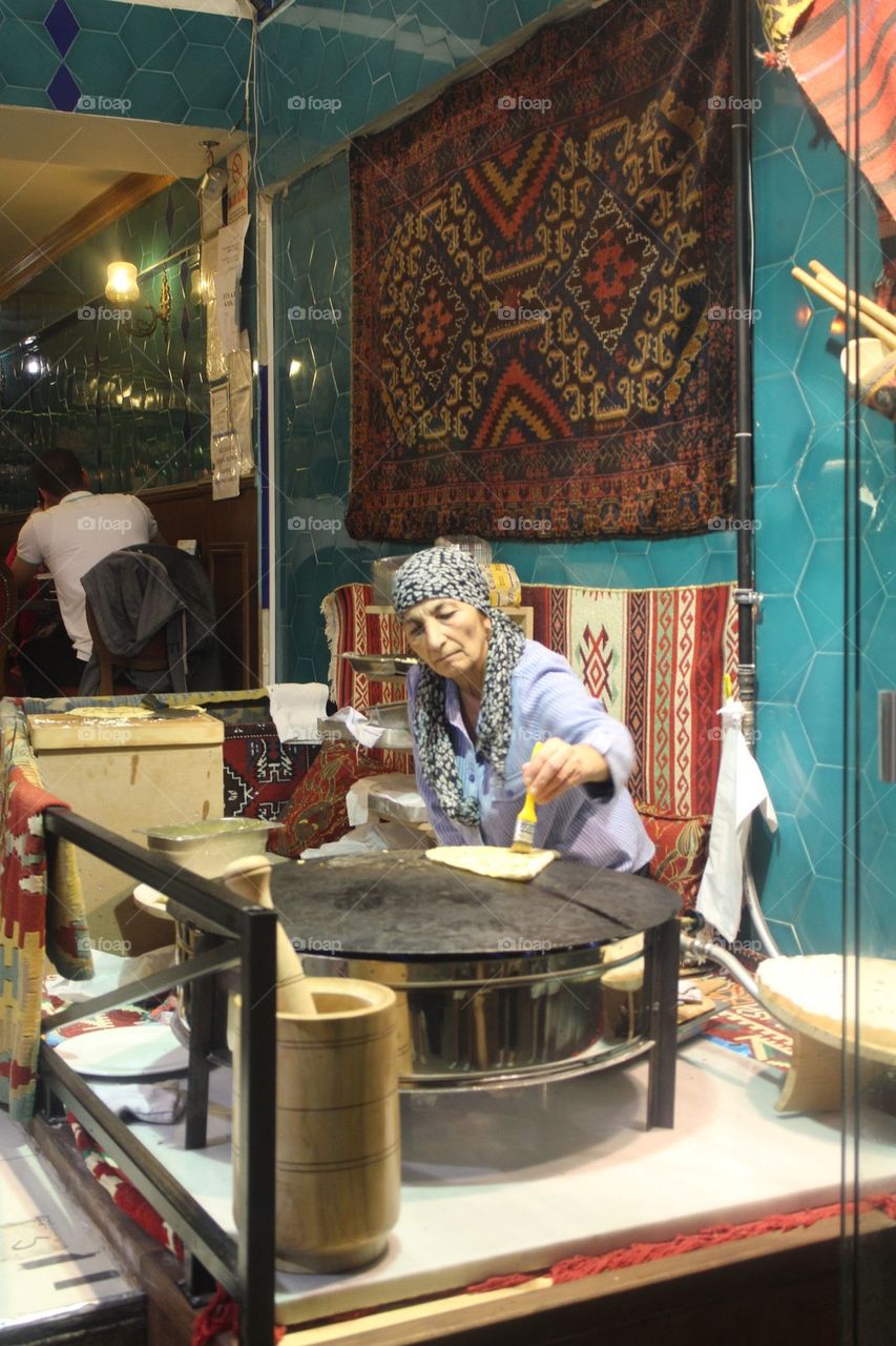 Woman cooking 