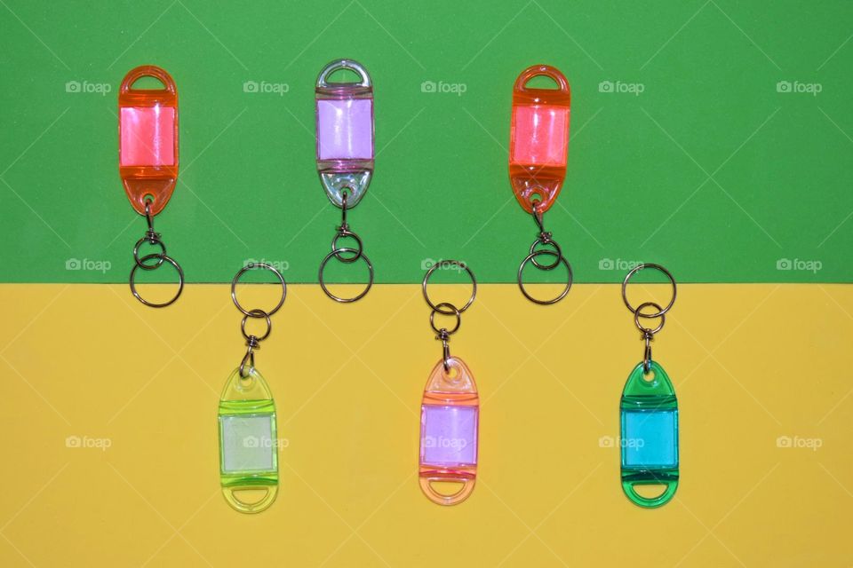 Multicolor keychains