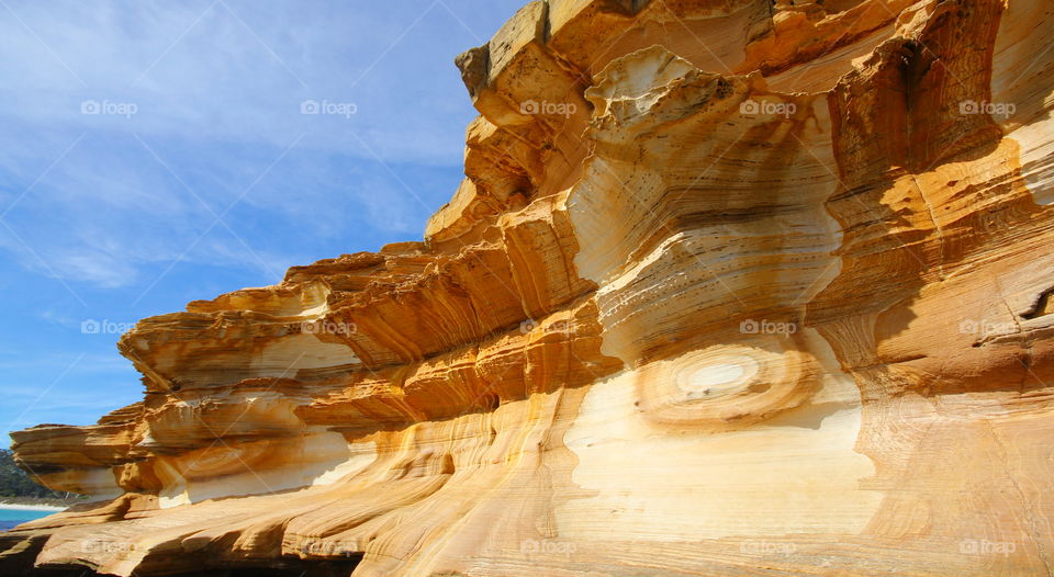 Painted cliffs @ Maria island, Tasmania Australia