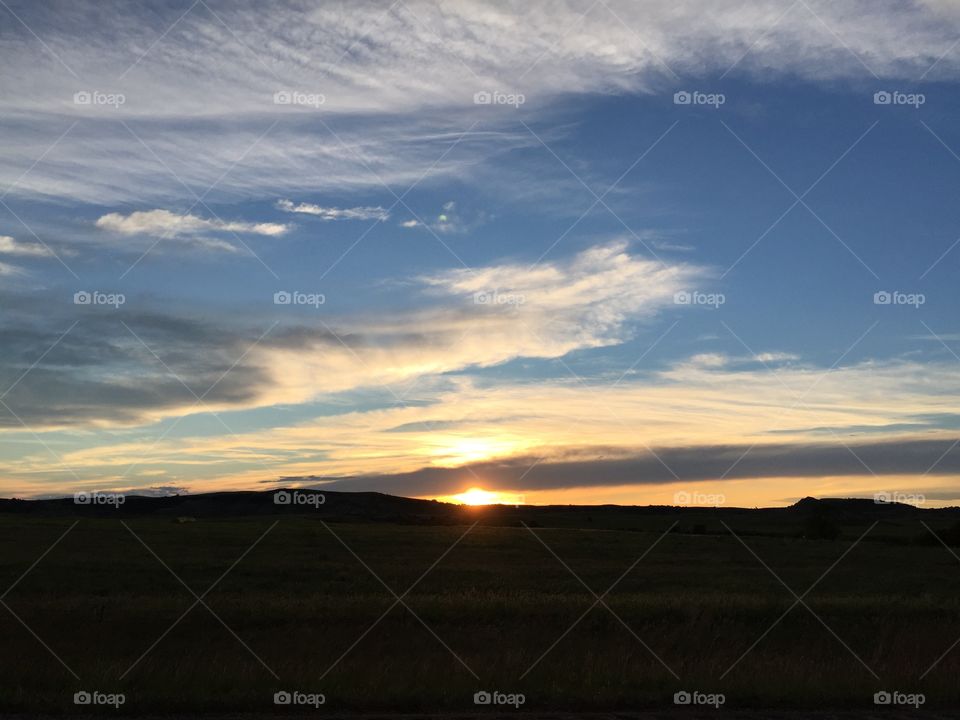 Sunset Standing Rock North Dakota, 2016
