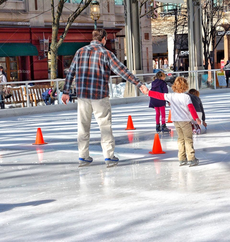 Ice skating fun