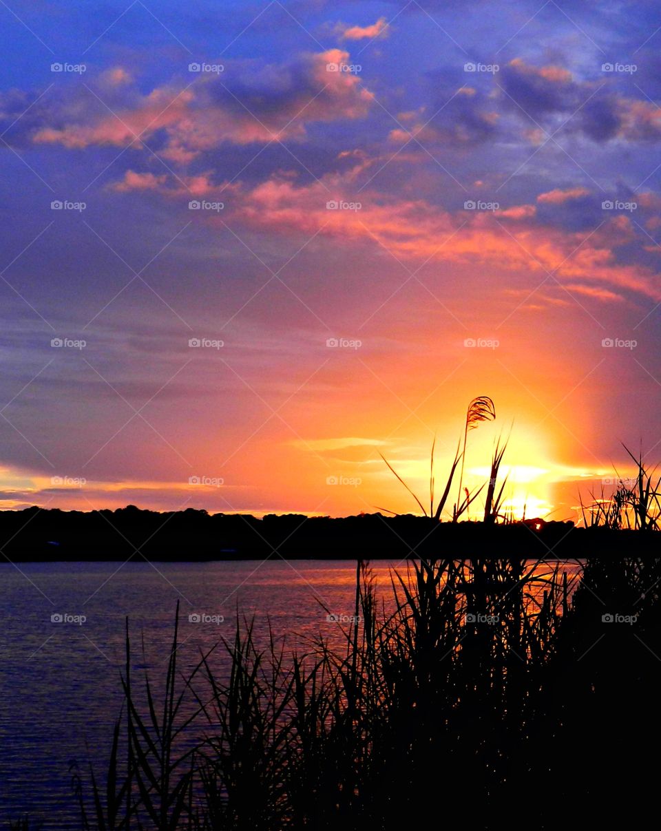 My majestic sunset symbolizes the completion of a day. The awesome beauty of this sunset is symbolic of the beauty and mystery of life itself