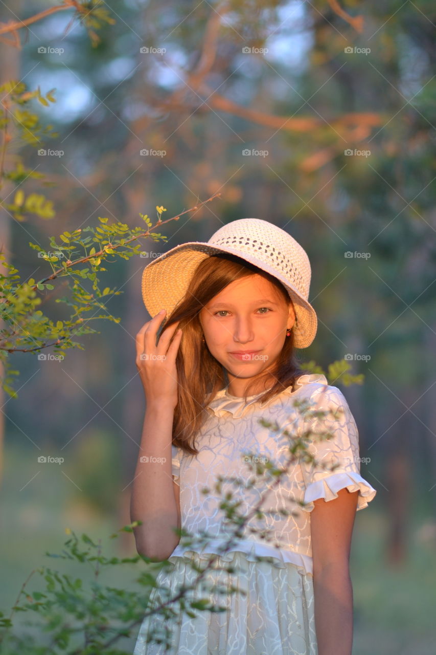 portrait of a girl in the Forest