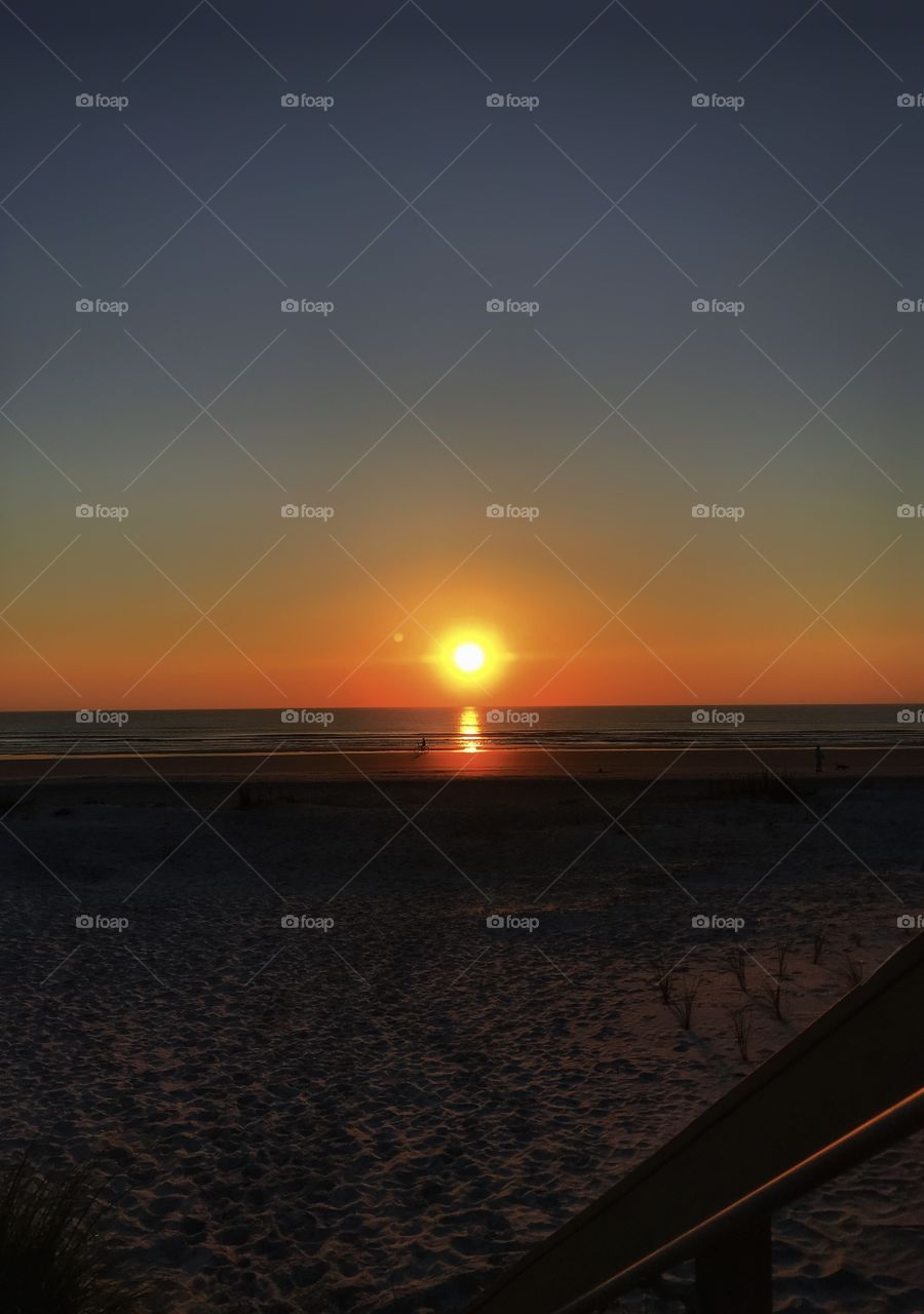 Sunrise over the Atlantic Ocean—taken in St. Augustine, Florida 