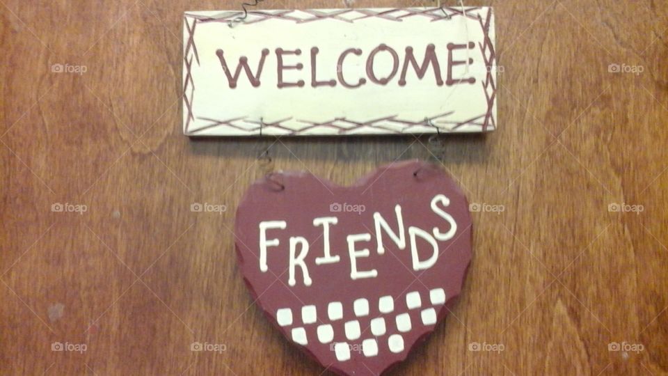 welcome sign