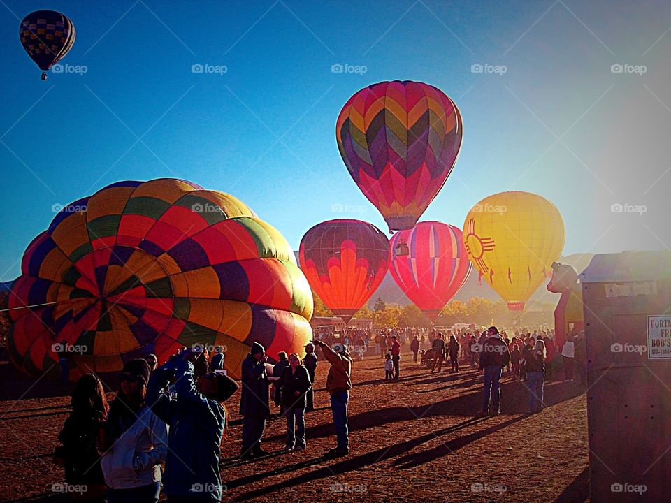 Hot Air Balloon Festival at Sunrise