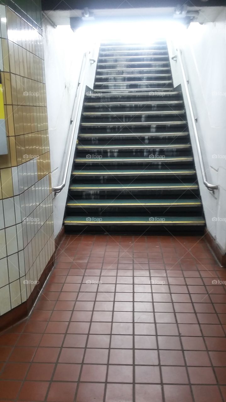 Subway staircase