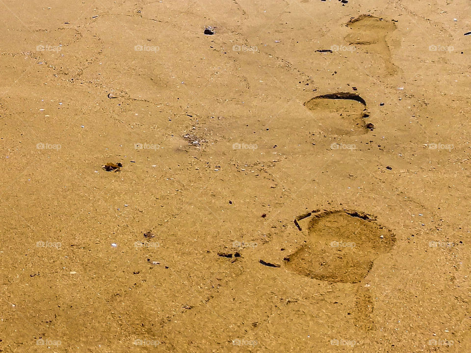 Footprints in the sand