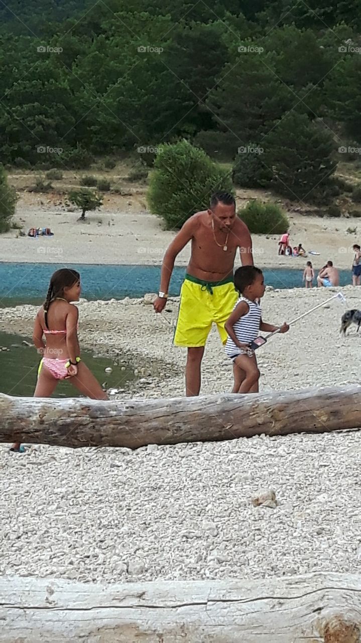 Free time by the lake