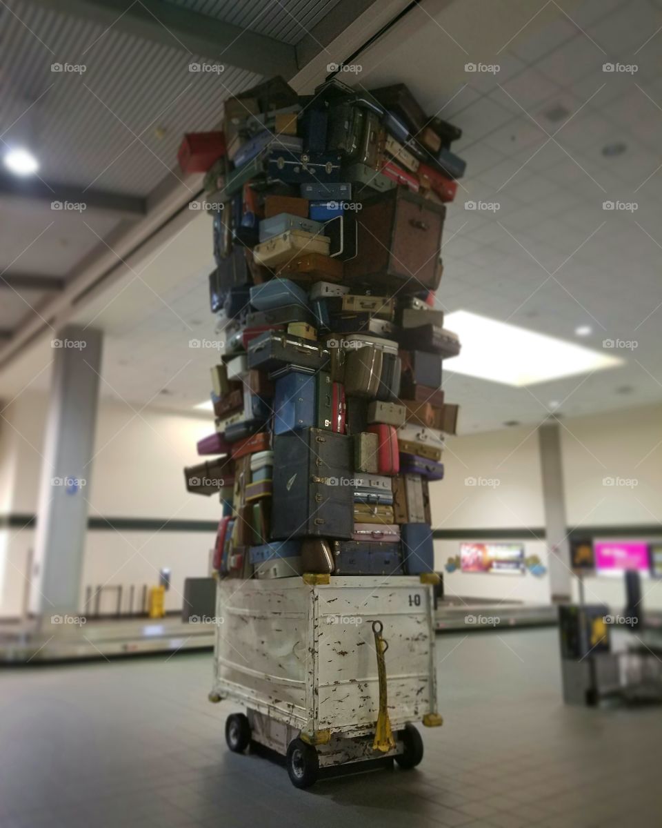 Baggage claim in Sacramento, CA.