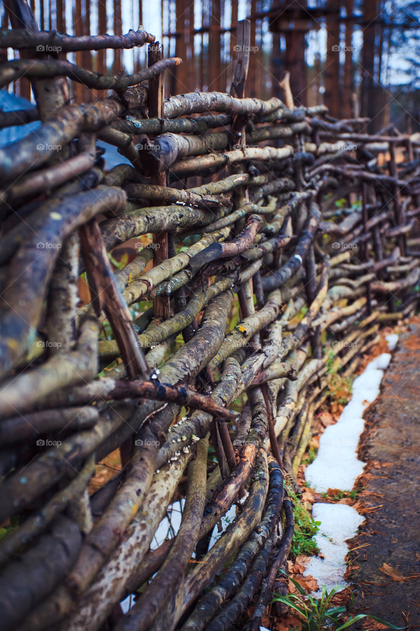 Old wood fence texture