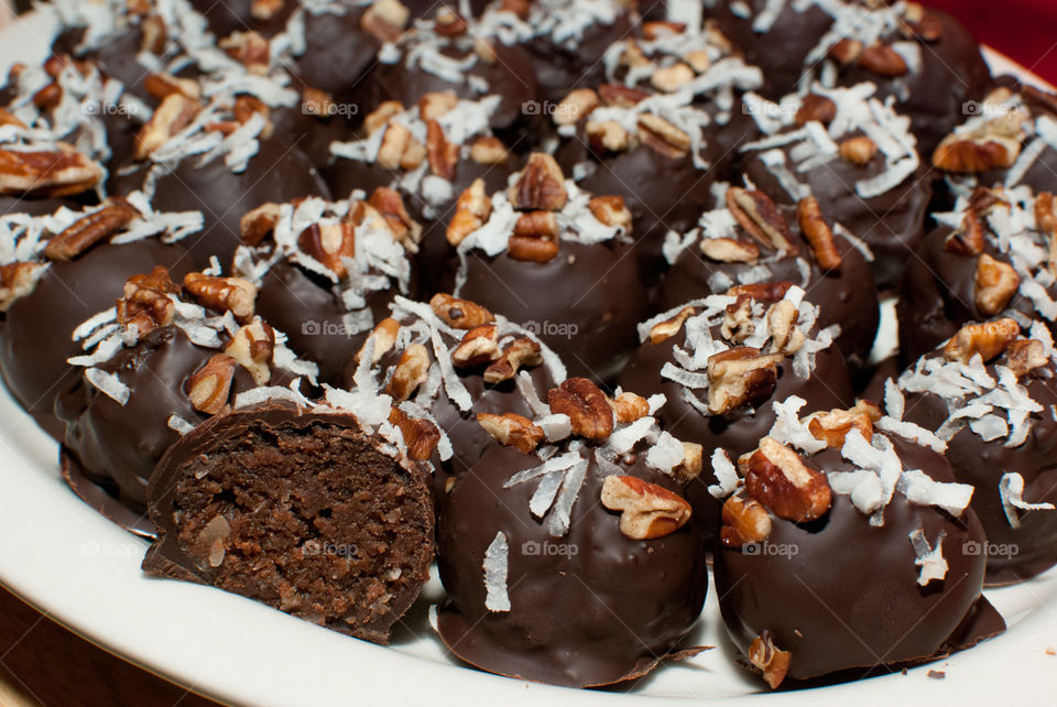 German Chocolate Cake Truffles