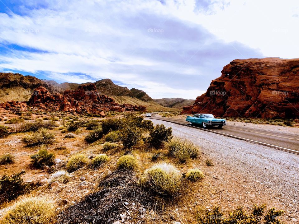 Top down turquoise in the Valley of Fire