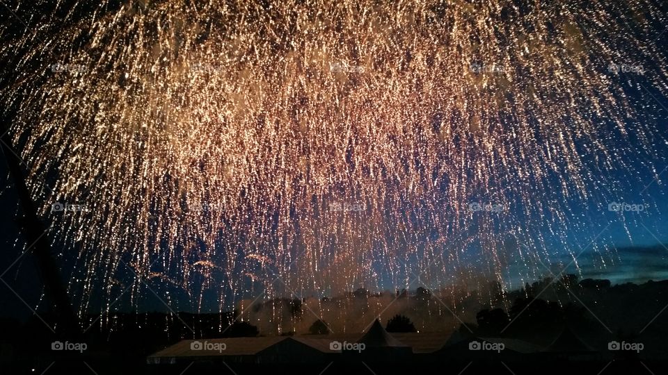 glittering magical night sky