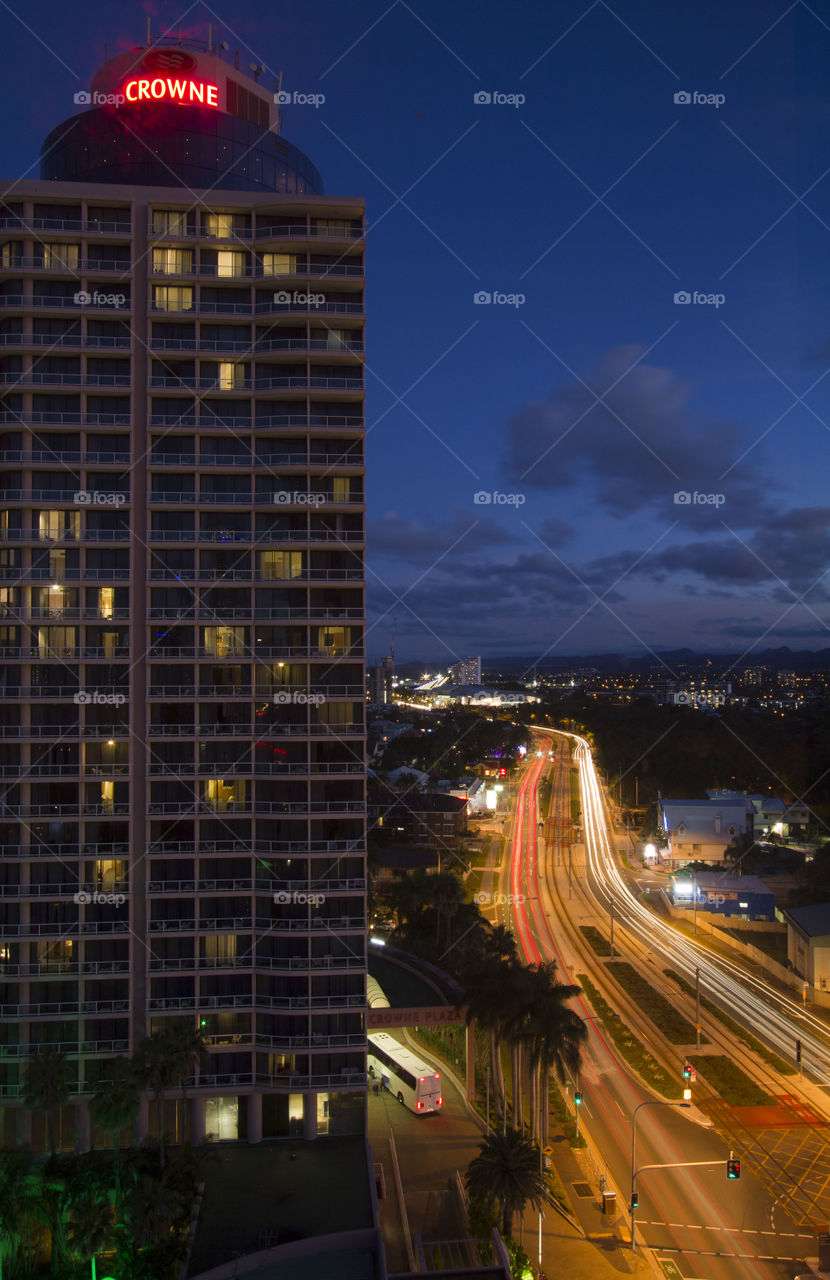 Crown Plaza Gold Coast at Night