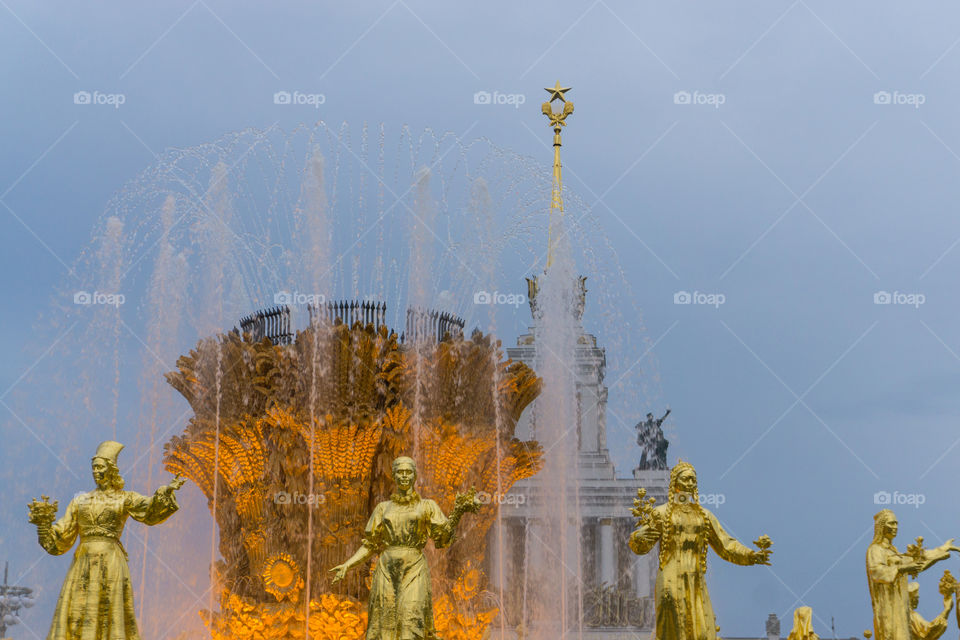 Peoples Friendship Fountain, VDNKh, Moscow, Russia
