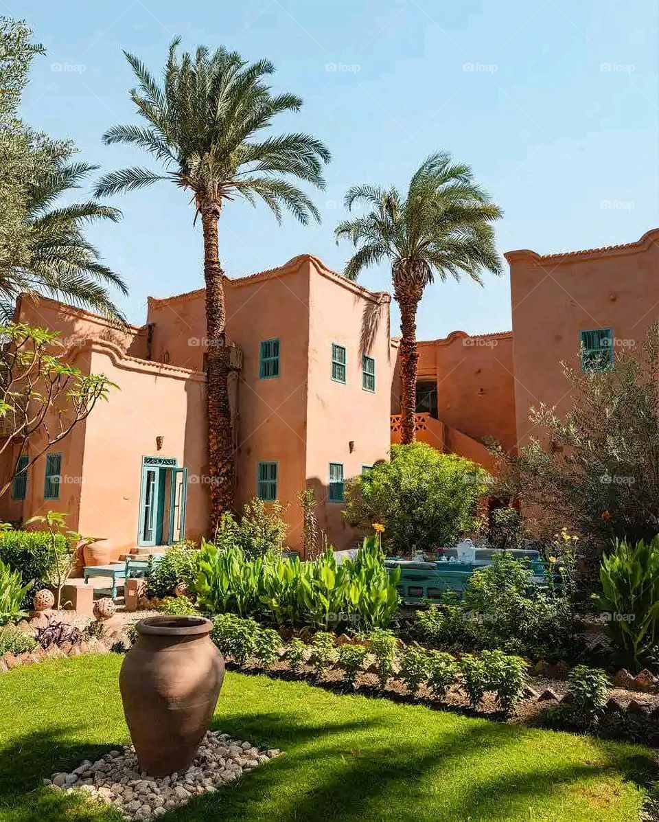 Glory be to God, the magnificent and picturesque view and the natural green trees are a view that is nothing more wonderful than it