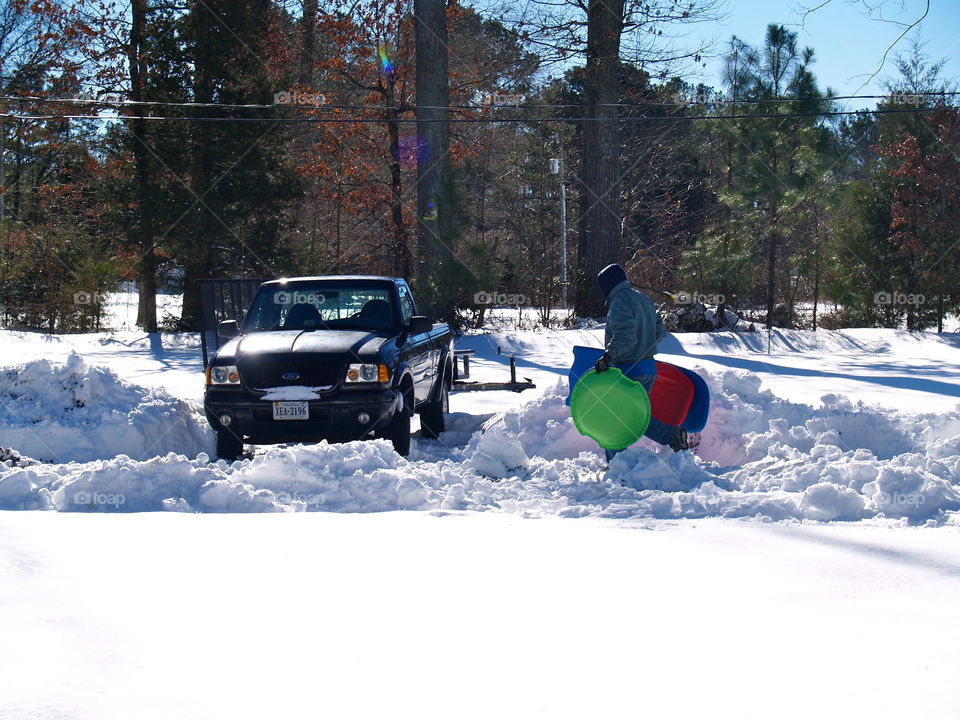 Snow, Winter, Weather, Cold, Vehicle