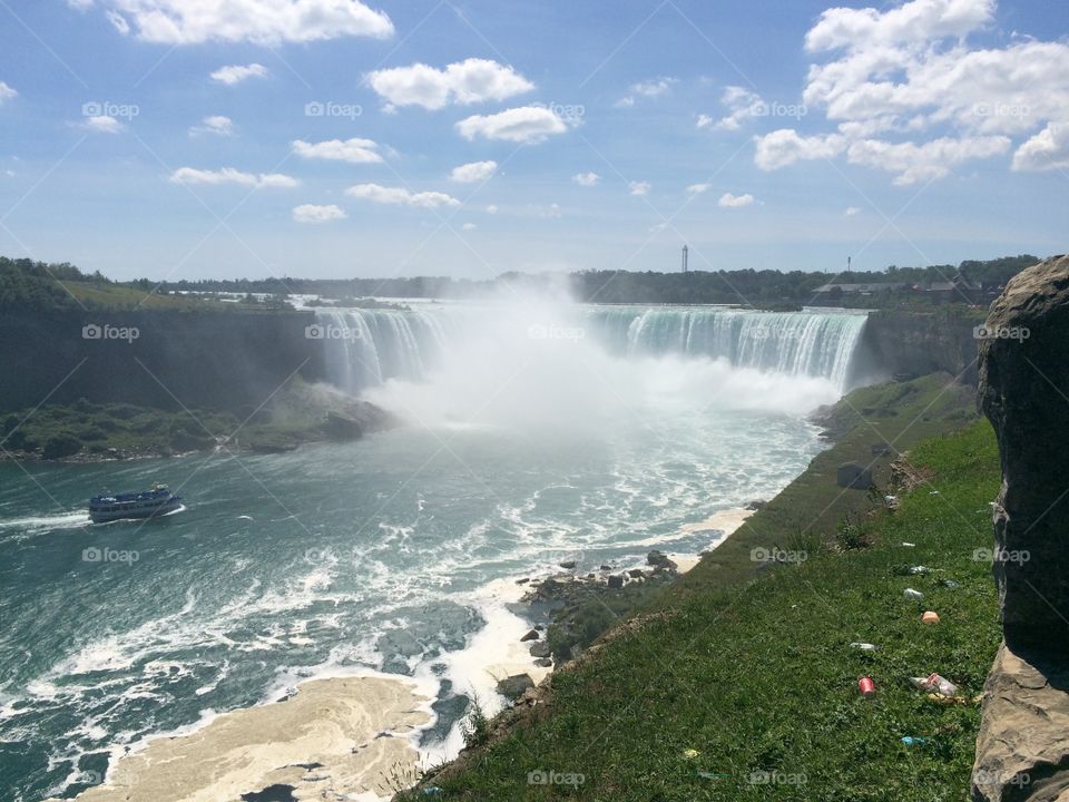 A view of the Canadian falls