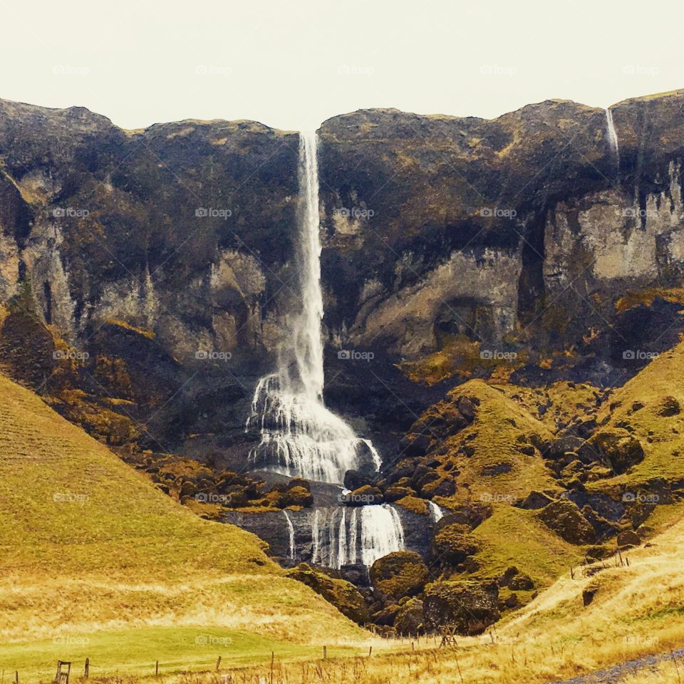 Foss a Sidu waterfall in Iceland