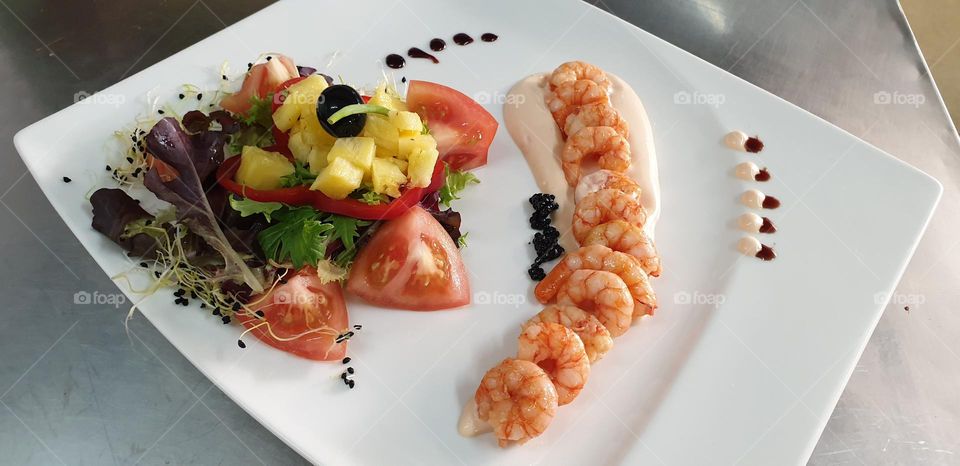 Ensalada de Gambas