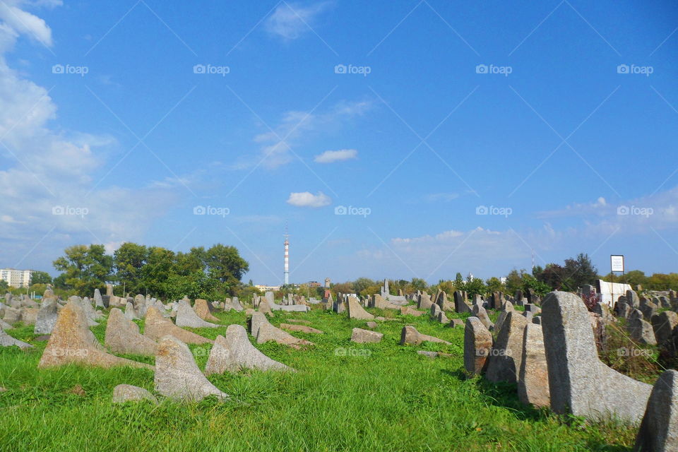 Jewish cemetery in the city of Berdychiv, Ukraine