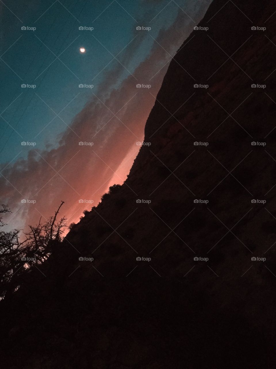 Sunset from the Atlas Mountains