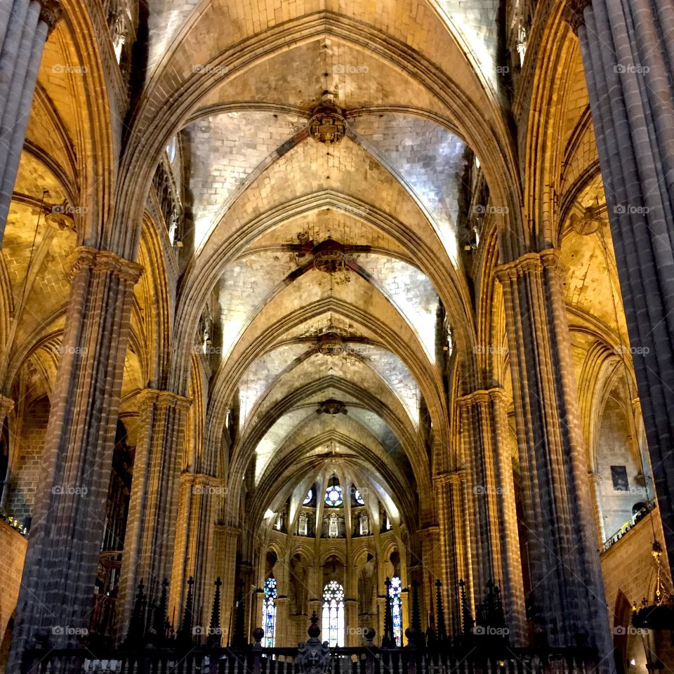 Old church in Barcelona 