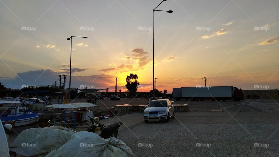 Weird sunset!