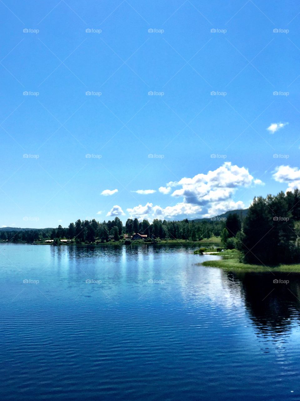 Beautiful blue landscape