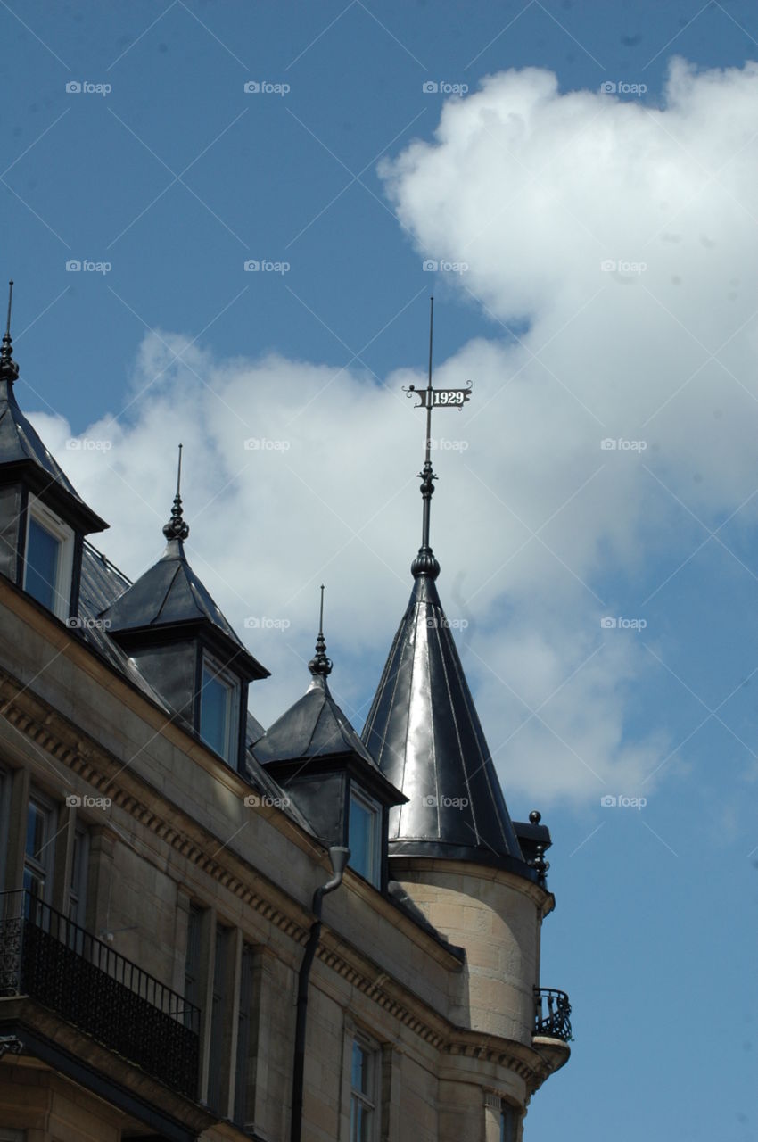 building roof sky