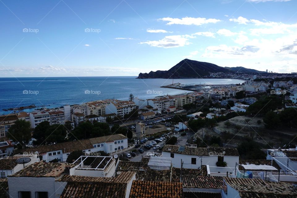 Panorana#town#sea