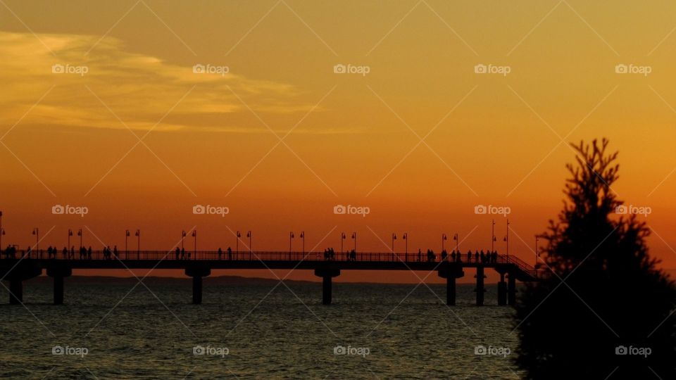 Amazing views polish sky and Baltic Sea
