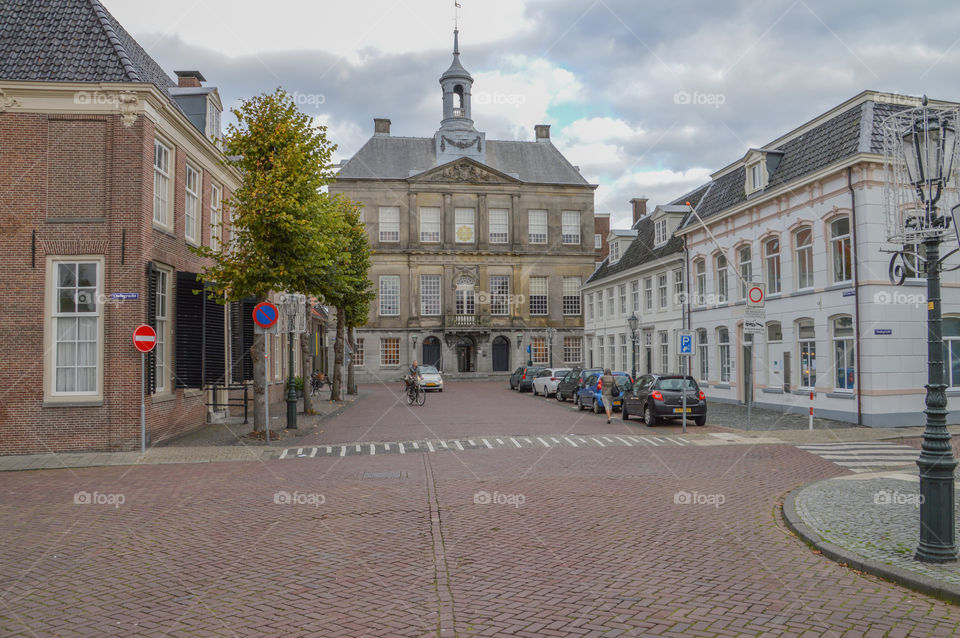 Street At Weesp The Netherlands