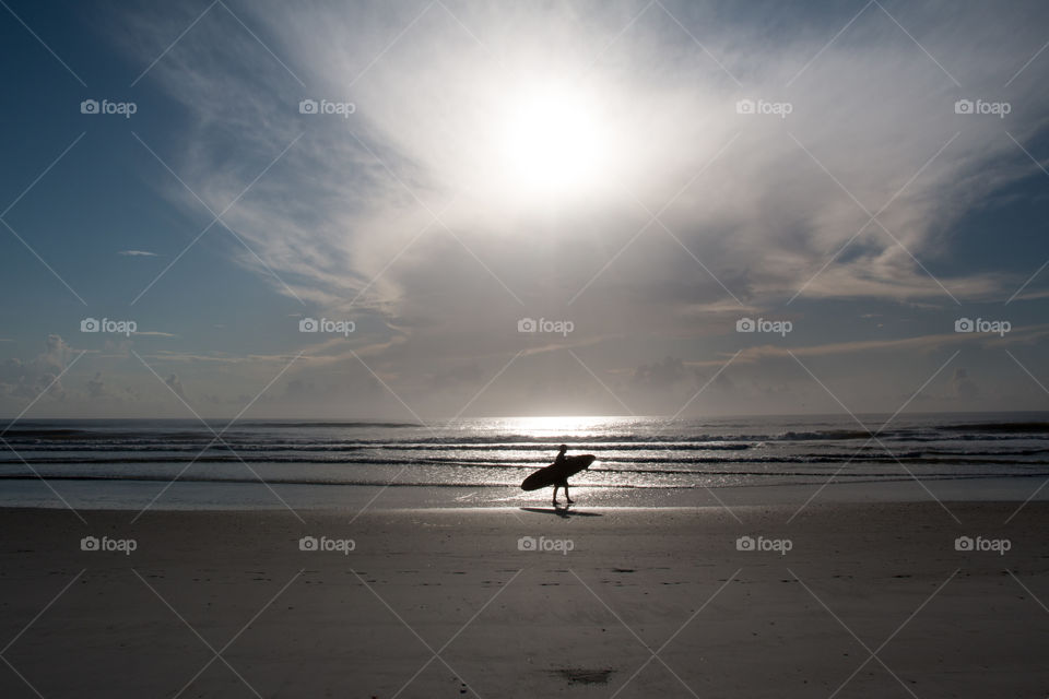 Surfer at Sunrise