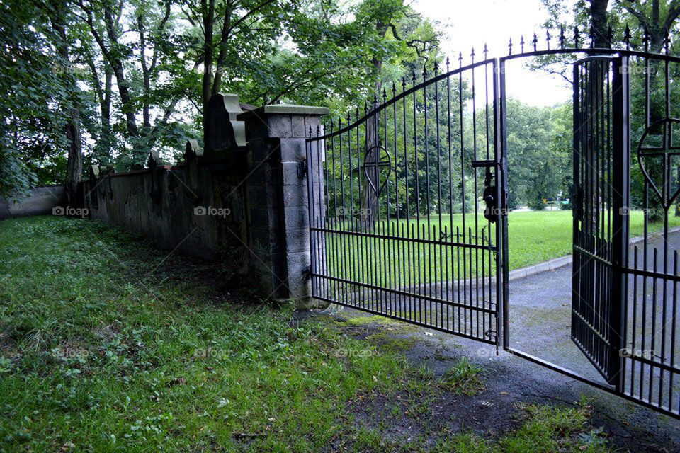 Cemetery in Boleslawiec, Poland. 