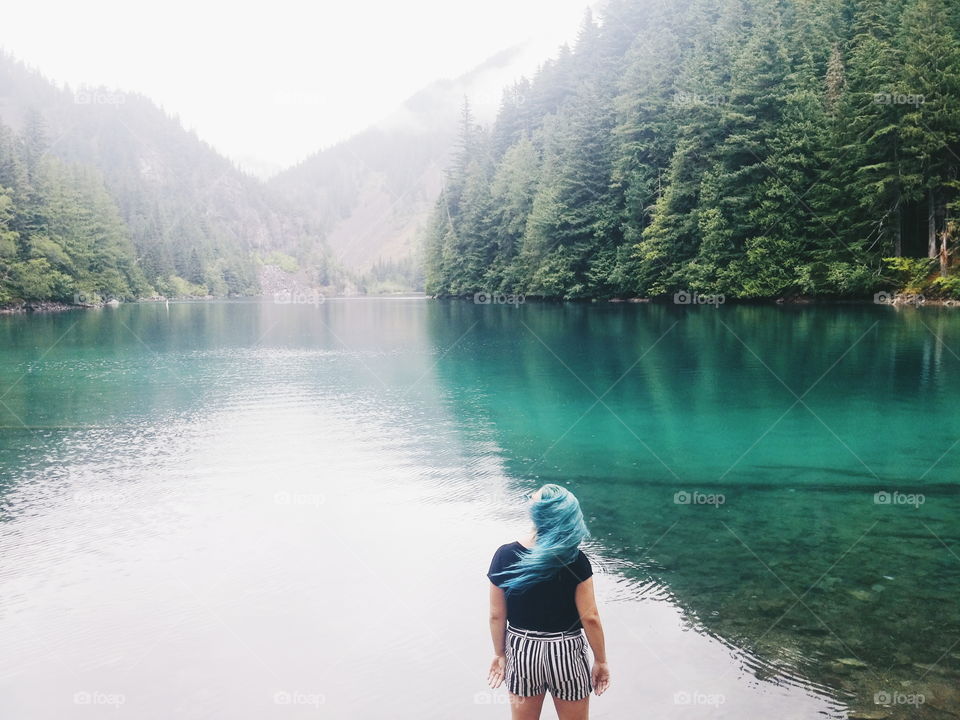 Girl at Lake