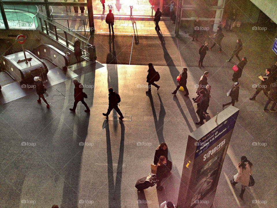 St pancras international station, London.