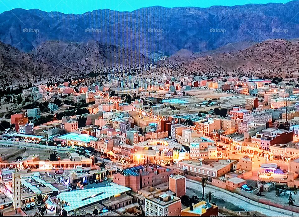 beautiful vieu of tiznit city's in morroco