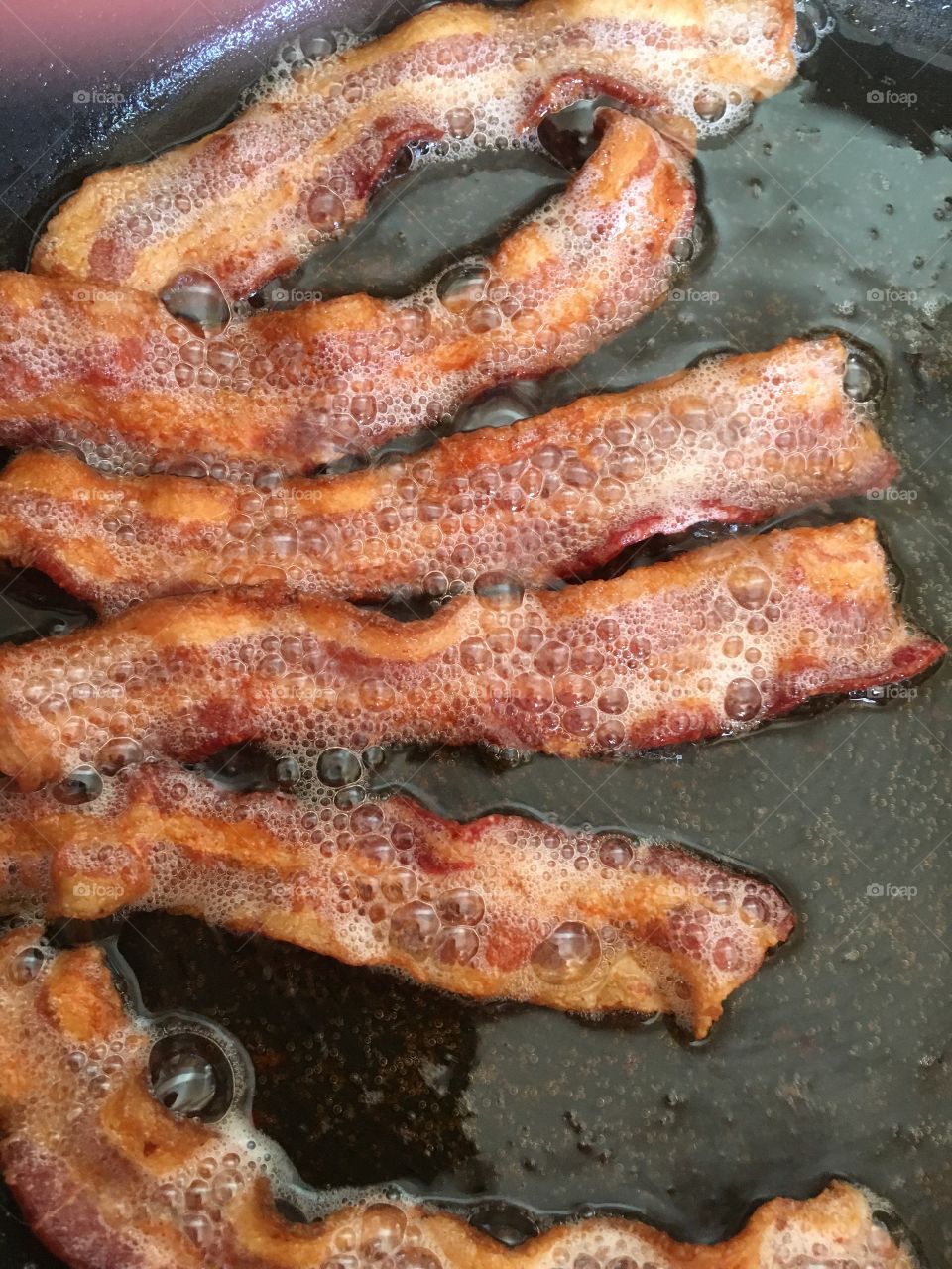 Frying up bacon