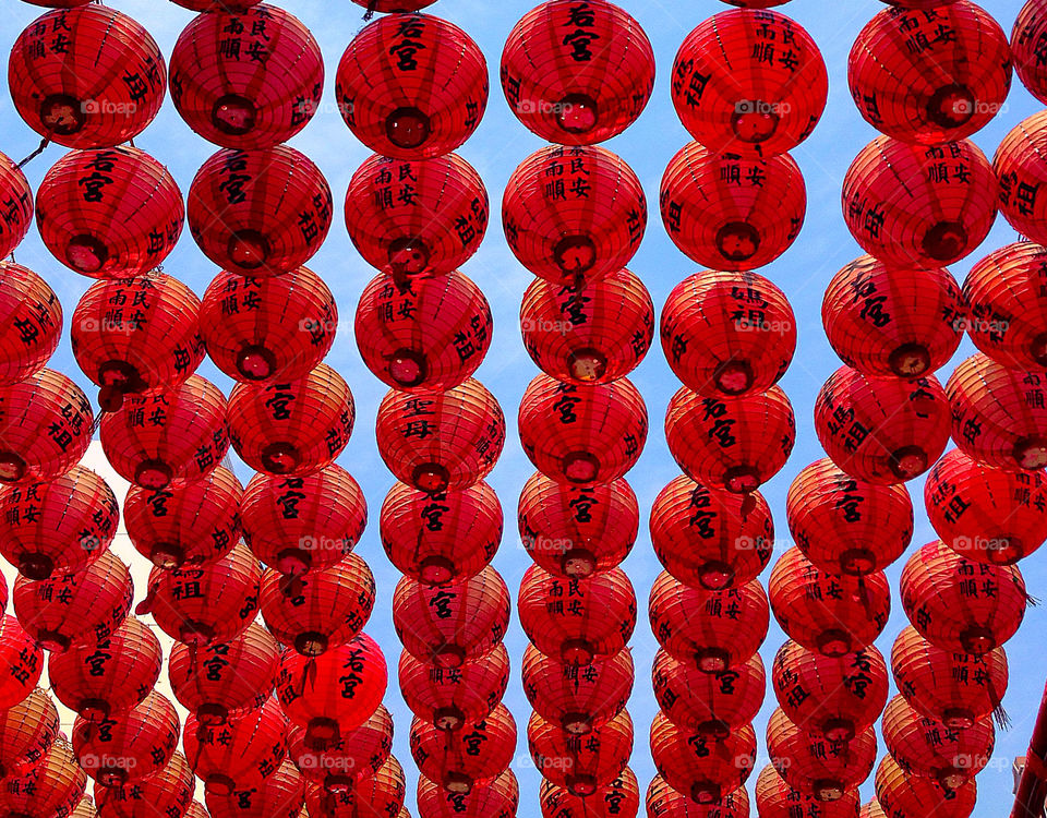 chinese temple lanterns taiwan by Maggielkw