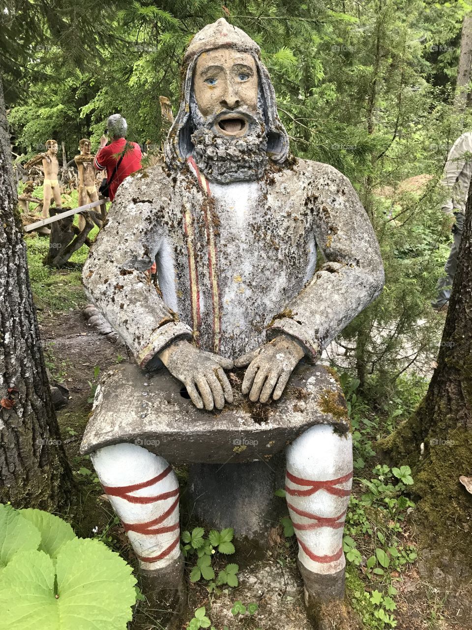 Mystical forest, mysterious sculpture park near Parikkala,Suomi, Finland 🇫🇮