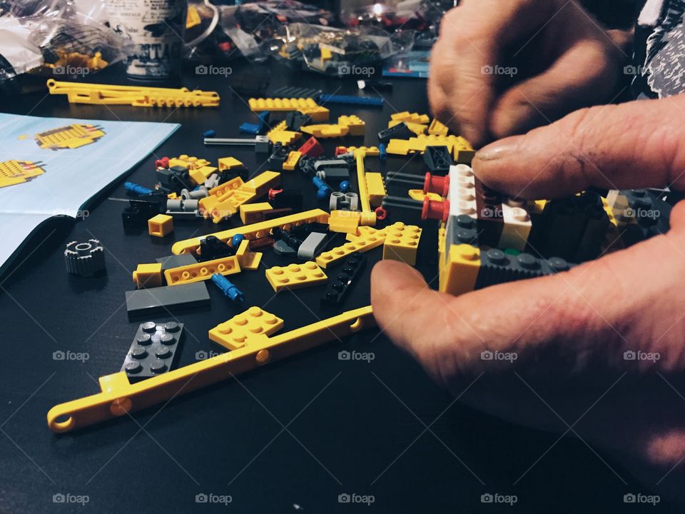 Building with lego