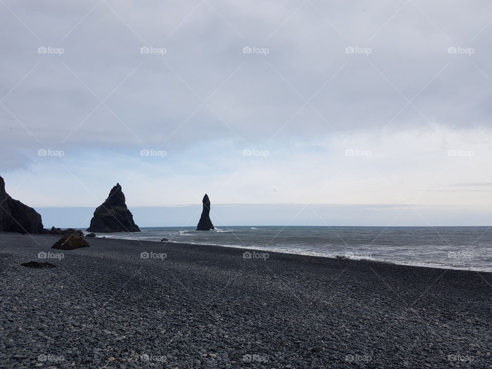 Black Sand Beach in Iceland