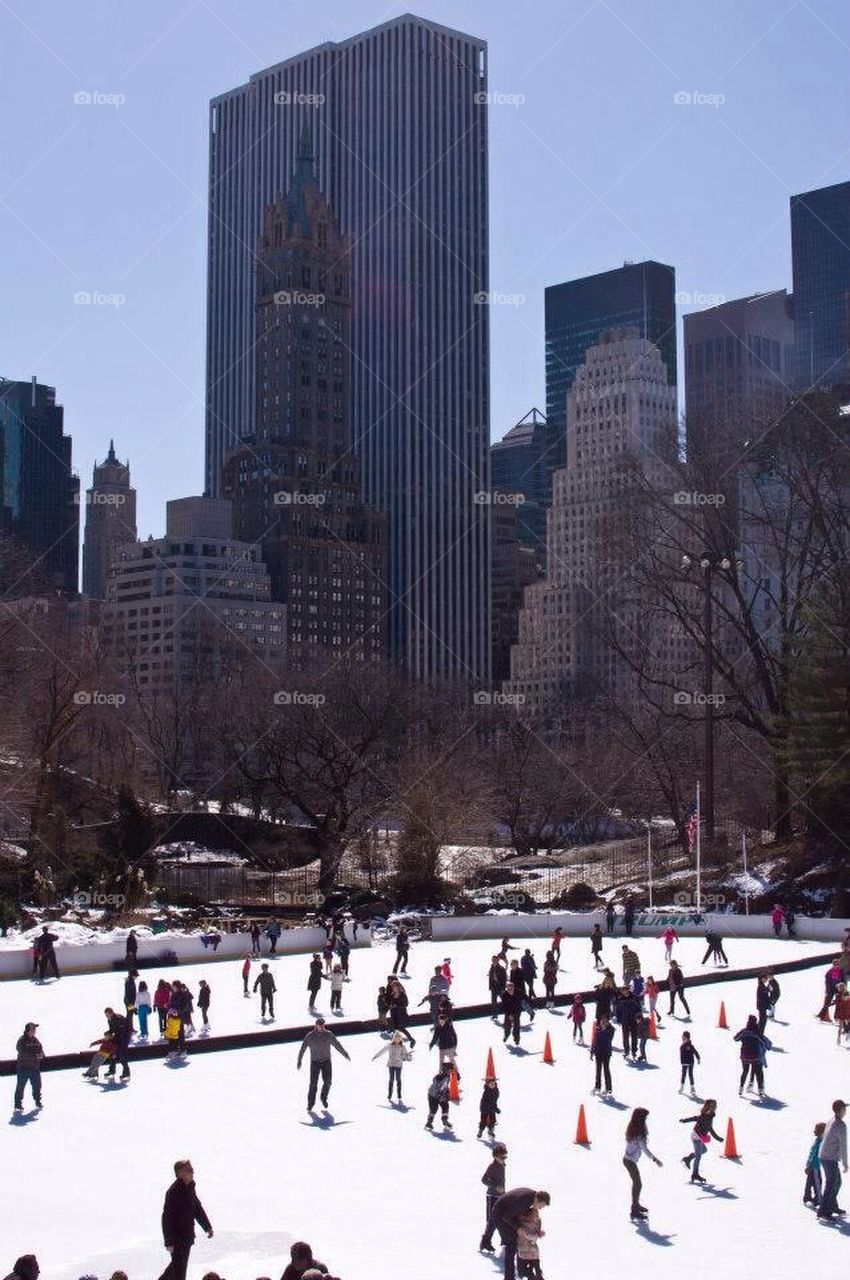 Ice skating